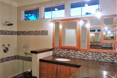 Inspiration for a contemporary bathroom remodel in San Diego