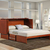 Paradiseo Murphy Bed w/ Charging Station & Gel-Infused Memory Foam Mattress, Che