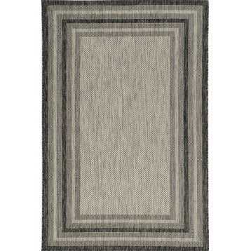 KAS Provo 5757 Cape Cod Organic/Abstract Outdoor Rug, Gray, 2'0"x3'0"