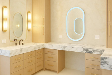 Bathroom - modern bathroom idea in Austin