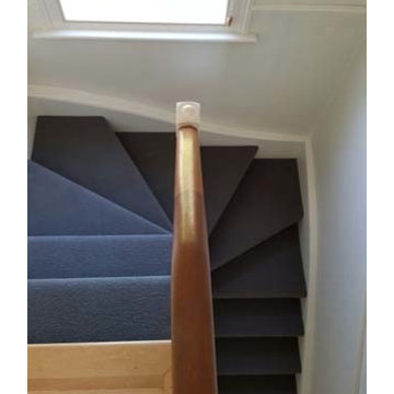 Dark Navy Carpet Runner to Stairs