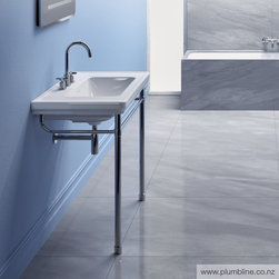 Canova Royal 90 Basin & Chrome Leg Set By Plumbline - Bathroom Basins