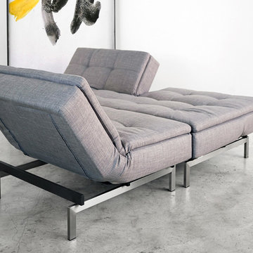 Dublexo Deluxe Begum Gray Sofa Bed by Innovation USA - $1375.00