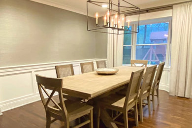 Inspiration for a transitional dining room remodel in Cleveland