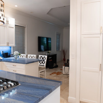 Traditional Kitchen Remodel Done With Painted White Shaker Door