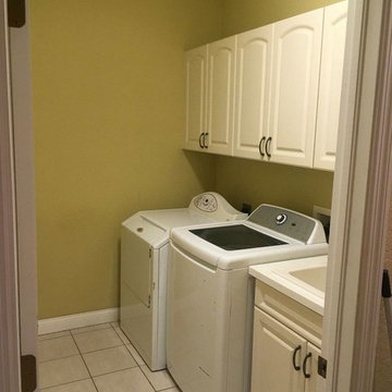 Thermafoil Cabinets Get a Vintage Duck Egg Update!