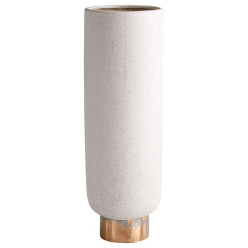 Cyan Large Clayton Vase 11186, Grey