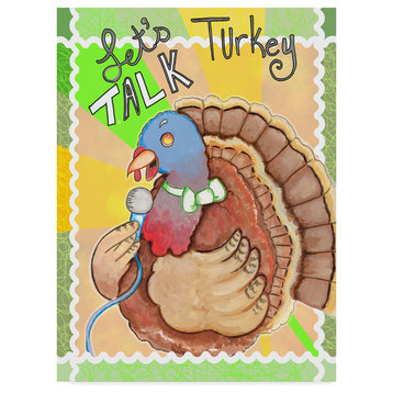 Valarie Wade 'Talking Turkey' Canvas Art, 47"x35"