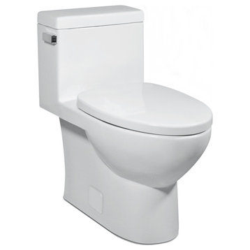 Vista II 1P 1.28gpf Compact-Elongated Toilet, White