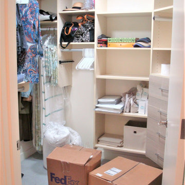 Master Bedroom Closet Organizing - BEFORE