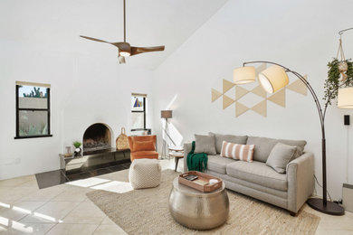 Living room - modern living room idea in Phoenix