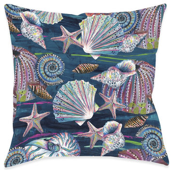 Jewels of the Sea Outdoor Pillow, 18"x18"