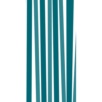 Stripes Decorative Holiday Stripe Print Bath Towel, Teal