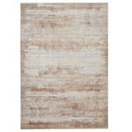 Nourison - Nourison Rustic Textures 9'3" x 12'9" Beige Modern Indoor Area Rug - This beautifully carved contemporary rug from the Rustic Textures Collection brings abstract beige and cream patterns together for a weathered, rustic d�cor feel that adds depth and texture to any space. High-low pile construction and subtly shifting colors are at home in urban and cabin settings alike.