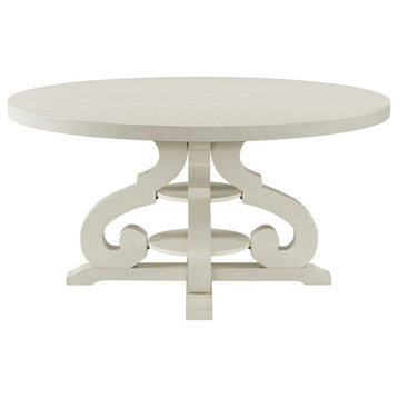 Picket House Furnishings Stanford Round Dining Table in White