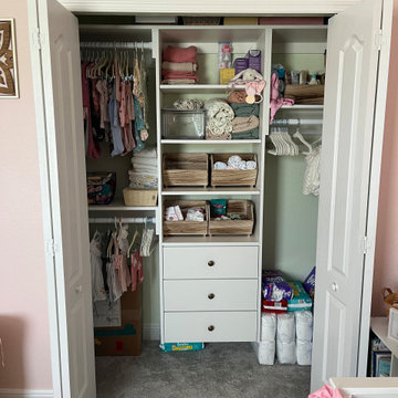 Custom Nursery Closet Built-In | Deep Creek