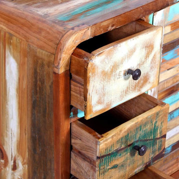 vidaXL Sideboard Coffee Bar Buffet Cabinet with Storage Solid Reclaimed Wood
