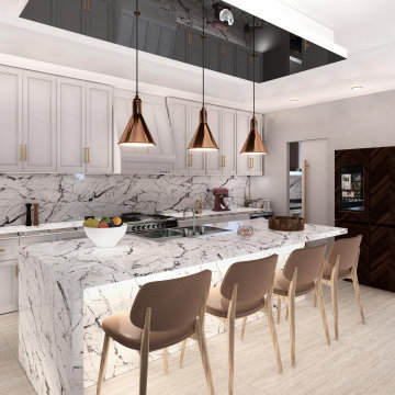 Amazing kitchen with an amazing ocean view