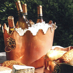 Old English Style Scalloped Wine Bucket - Ice Tools And Buckets  
