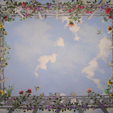 Ceiling trompe l'oeil