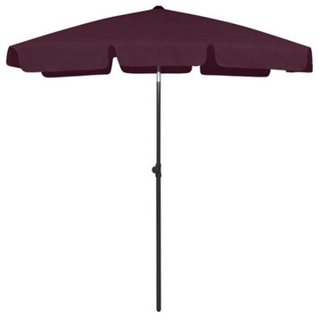 vidaXL Outdoor Umbrella Adjustable Parasol Tilting Patio Sunshade Bordeaux