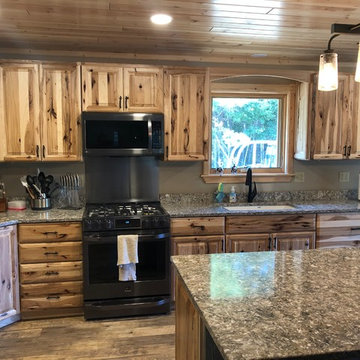 Rustic Hickory kitchen