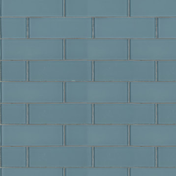 MSI SMOT-GL-T-39 3" x 9" Rectangle Solid Wall Mosaic Tile - - Harbor Gray