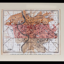 Ward Maps - Roma Vintage Reproduction Map - Artwork