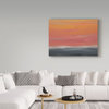 "Sunrise Orange Gray" by Hilary Winfield, Canvas Art