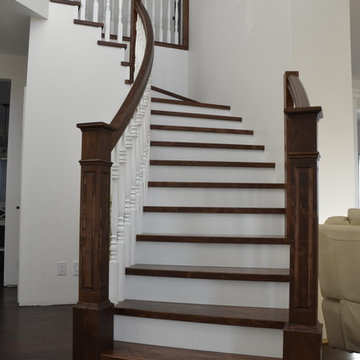 Curved Stairs with Balustrade