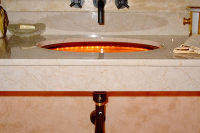Powder room - transitional powder room idea in Burlington