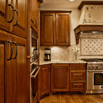 Indianapolis Tuscan Themed Kitchen and First Floor Remodel