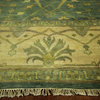 New Traditional Turkish Oushak 12' X 18' Hand Knotted Blue Green Wool Rug H3488