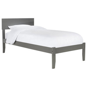 Twin Xl Solid Wood Wood Platform Bed Frame Made In Usa Transitional Platform Beds By Hilton Furnitures Houzz