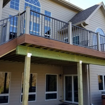 Timbertech Deck and 2 Color Westbury Rail