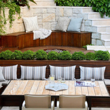 A Growing Outdoor Space in a Tiered Landscape in Sherman Oaks, CA