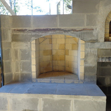 The Hammer Family Wood Fired Pizza Oven and Fireplace Combo in Louisiana