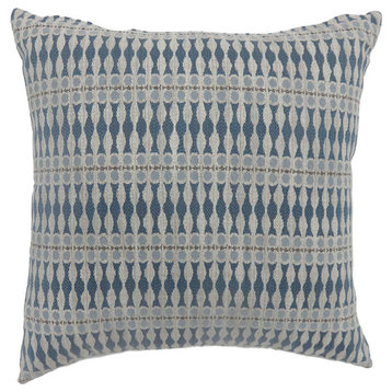 Benzara BM177977 Simple Traditional Designed Set of 2 Throw Pillows, Blue