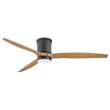 60 Inch 3-Blade Ceiling Fan Light Kit-Matte Black Finish - Ceiling Fans