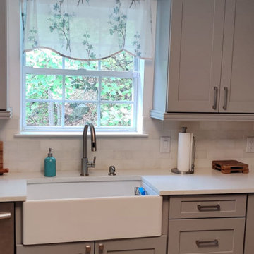 Sparkling White Quartz Installation in Newburgh, NY