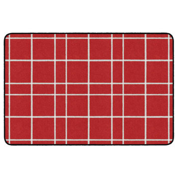 Flagship Carpets FA1817-44FS Red Check
