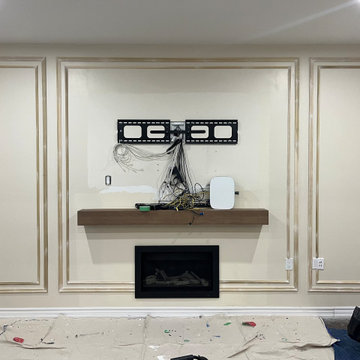 Jungle camouflage- 3 section wainscoting