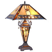 Philadelphia Eagles Stained Glass Mission Table Lamp