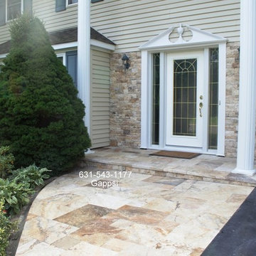 Front Door Walkway and Wall Veneer Installation, Hauppauge NY 11788, by Gappsi