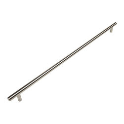Cosmas - Cosmas 305-480SN Satin Nickel 18-7/8&rdquo; CTC (480mm) Euro Bar Pull [25-PACK] - Cabinet And Drawer Handle Pulls