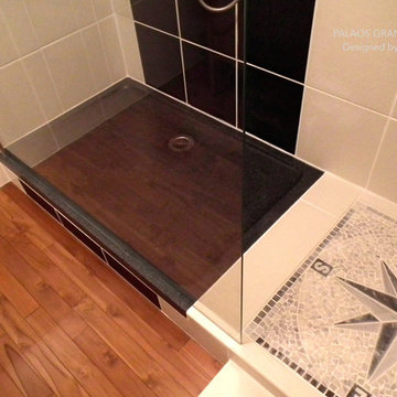 LIVING'ROC UK - OUR CLIENTS' INSTALLATIONS STONE GRANITE SHOWER TRAYS BASES