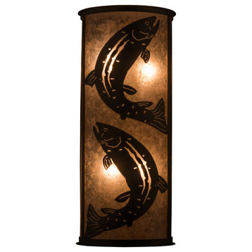 13W Leaping Trout Wall Sconce