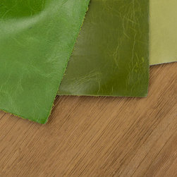 Green Leather - Upholstery Fabric