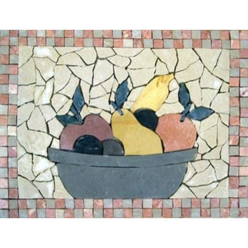 Mosaic Kitchen Backsplash, Raccolto, 19"x24"