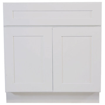 Design House 561480 Brookings 33"W x 34-1/2"H Double Door Base - White